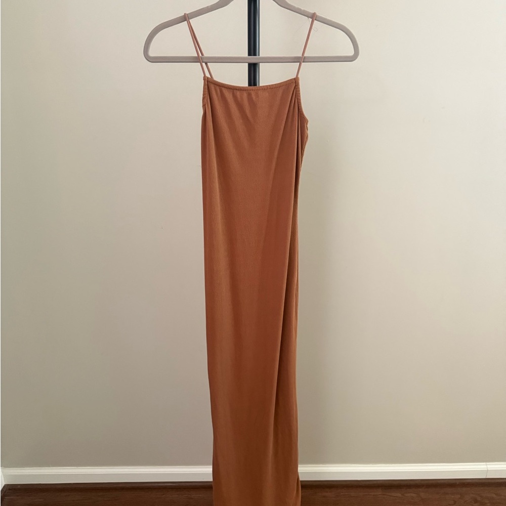 Tan Slip Dress